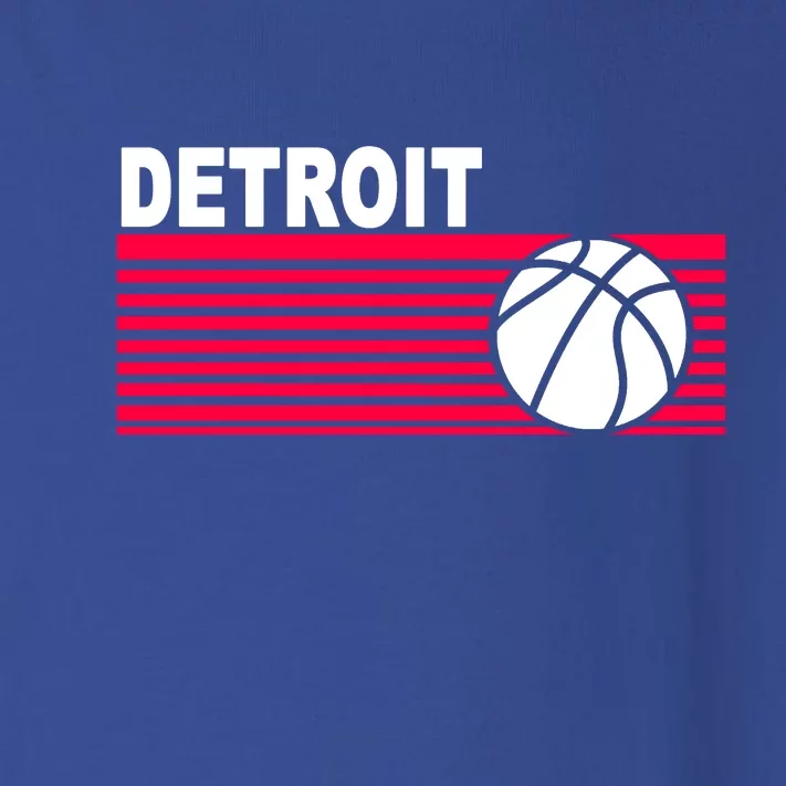 Retro Detroit Basketball Classic Logo Toddler Long Sleeve Shirt