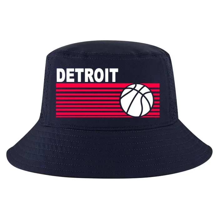 Retro Detroit Basketball Classic Logo Cool Comfort Performance Bucket Hat