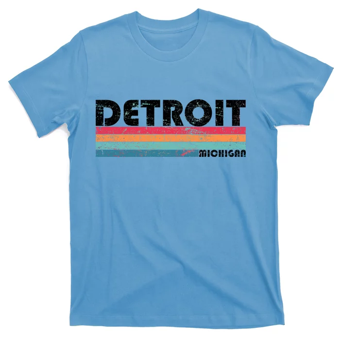 Retro Detroit Michigan T Shirt TeeShirtPalace