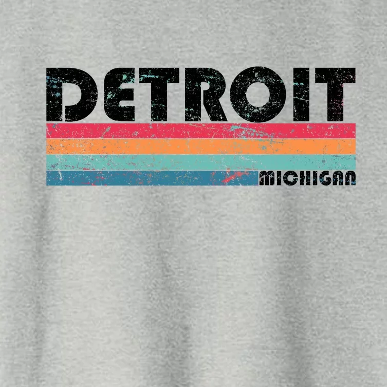 Retro Detroit Michigan Women's Crop Top Tee