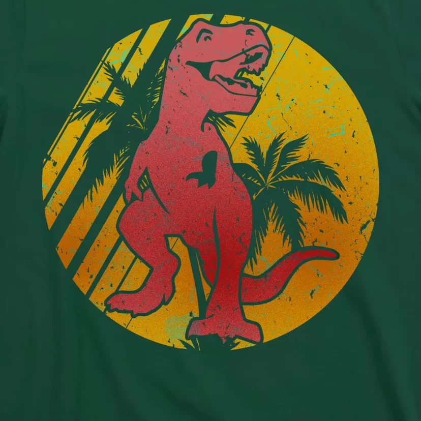 Retro Dinosaur Sunset T-Shirt