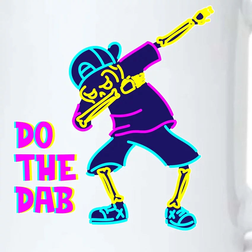 Retro Do the Dab Neon Skeleton Black Color Changing Mug