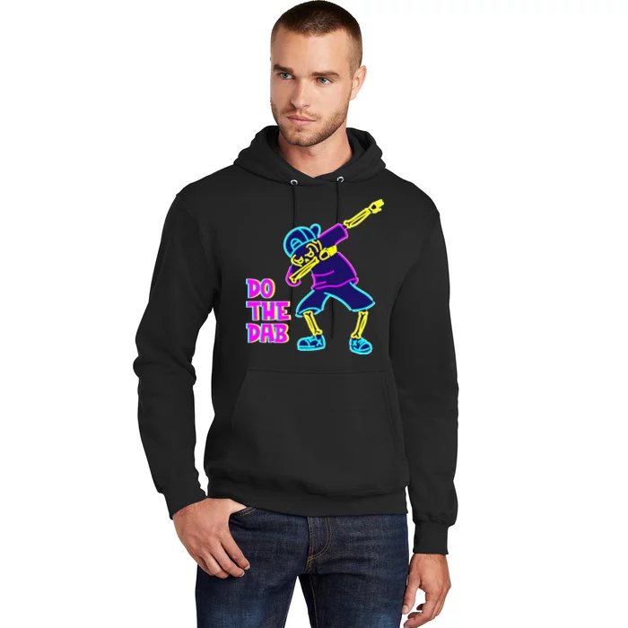 Retro Do the Dab Neon Skeleton Hoodie