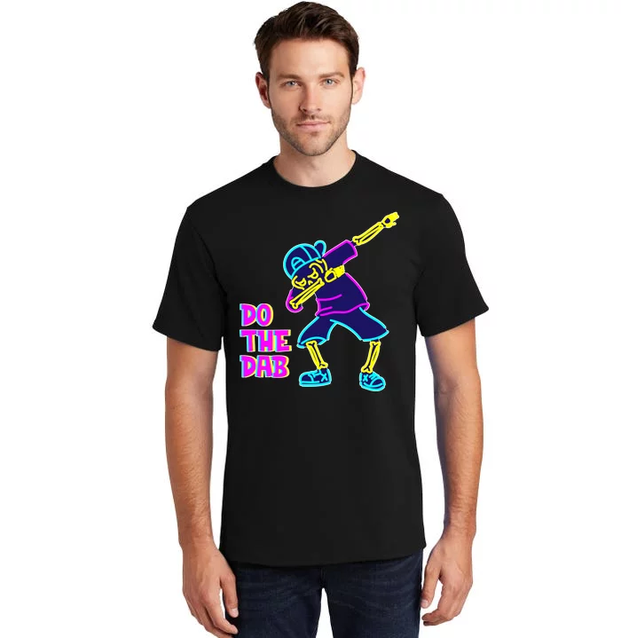 Retro Do the Dab Neon Skeleton Tall T-Shirt