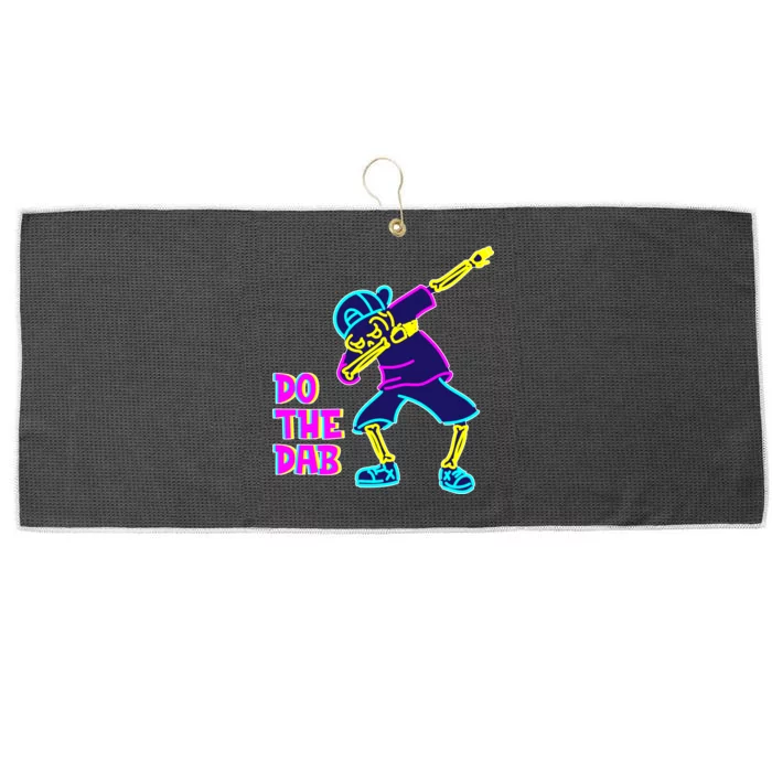 Retro Do the Dab Neon Skeleton Large Microfiber Waffle Golf Towel