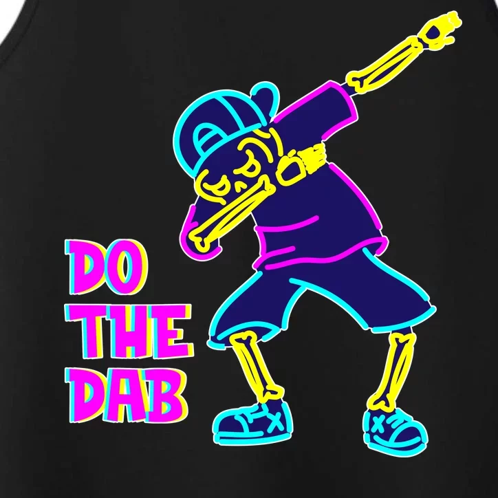 Retro Do the Dab Neon Skeleton Performance Tank