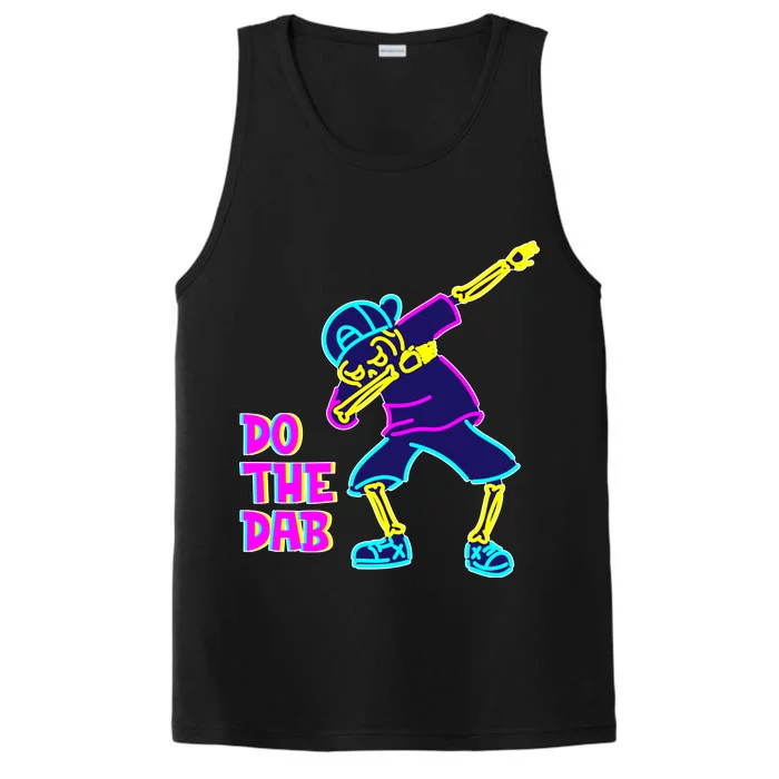 Retro Do the Dab Neon Skeleton Performance Tank