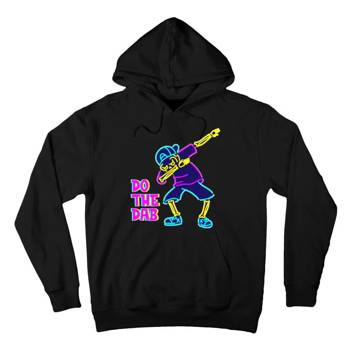 Retro Do the Dab Neon Skeleton Tall Hoodie