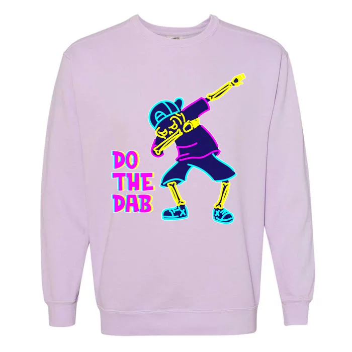 Retro Do the Dab Neon Skeleton Garment-Dyed Sweatshirt