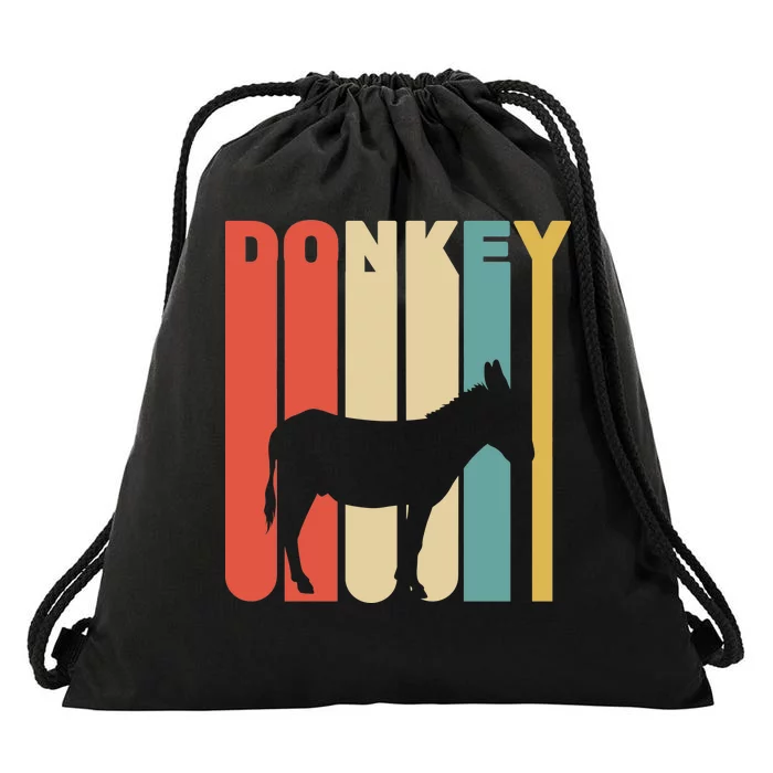 Retro Donkey Logo Drawstring Bag