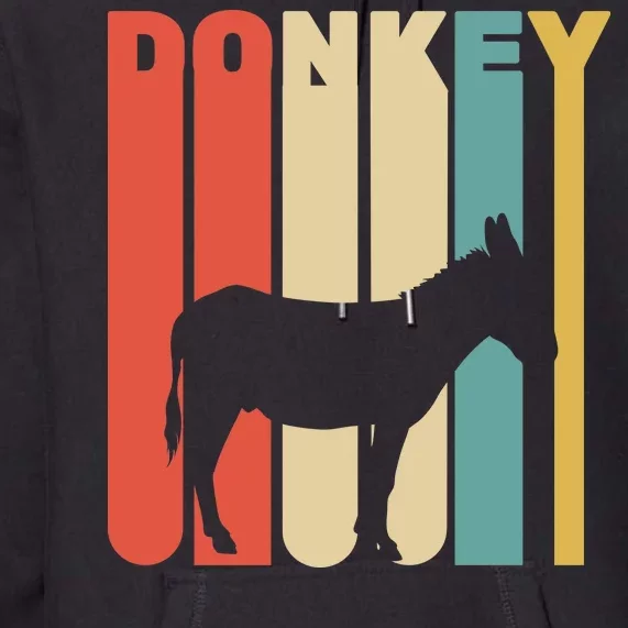 Retro Donkey Logo Premium Hoodie