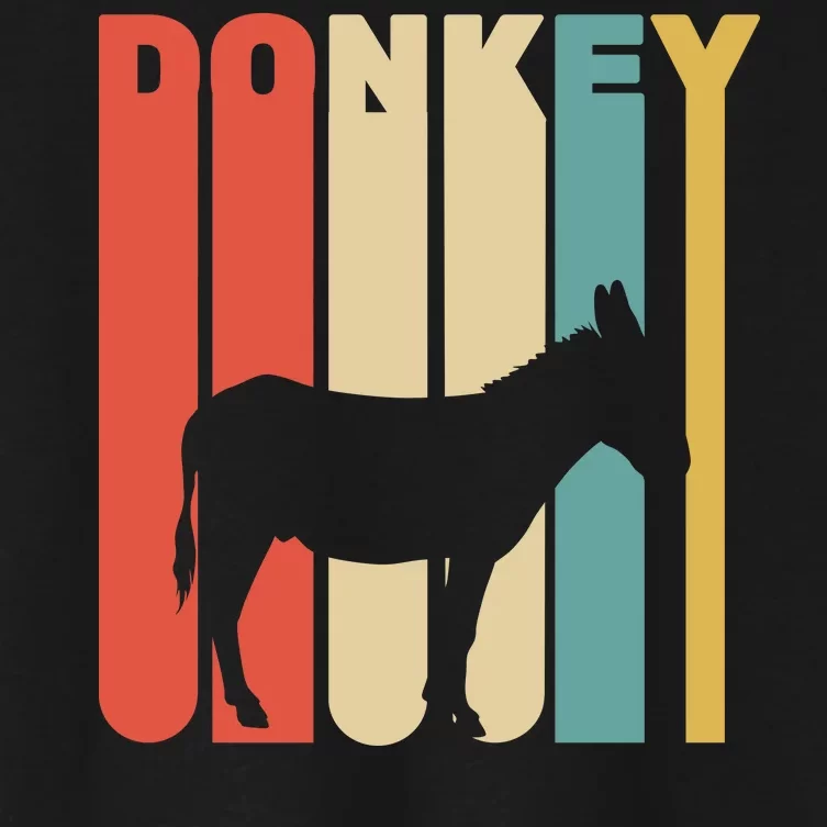 Retro Donkey Logo Women's Crop Top Tee