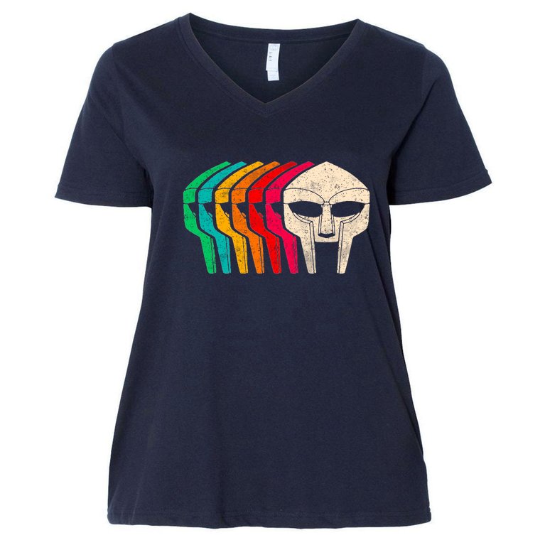 Retro Doom Women's V-Neck Plus Size T-Shirt