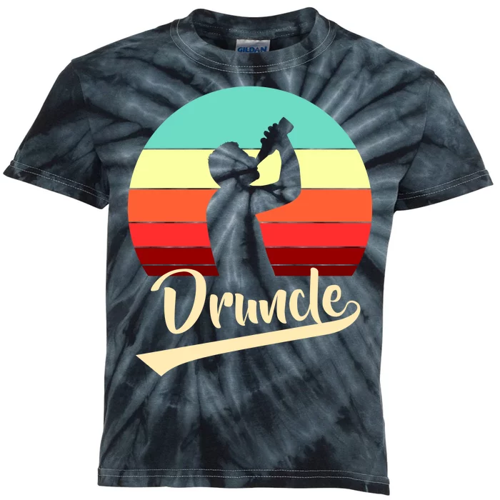 Retro Druncle Logo Kids Tie-Dye T-Shirt