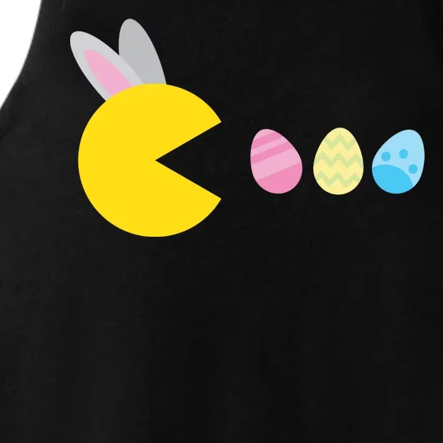 Retro Easter Egg Hunt Game Ladies Tri-Blend Wicking Tank