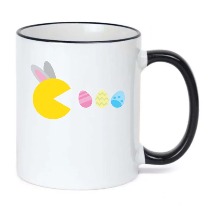 Retro Easter Egg Hunt Game Black Color Changing Mug