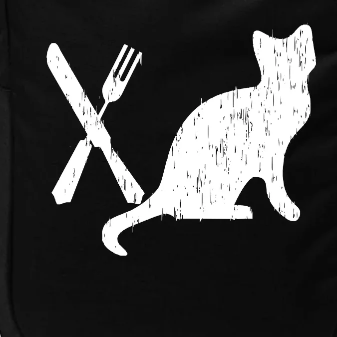 Retro Eat Pussy Funny Cat Spoon Impact Tech Backpack