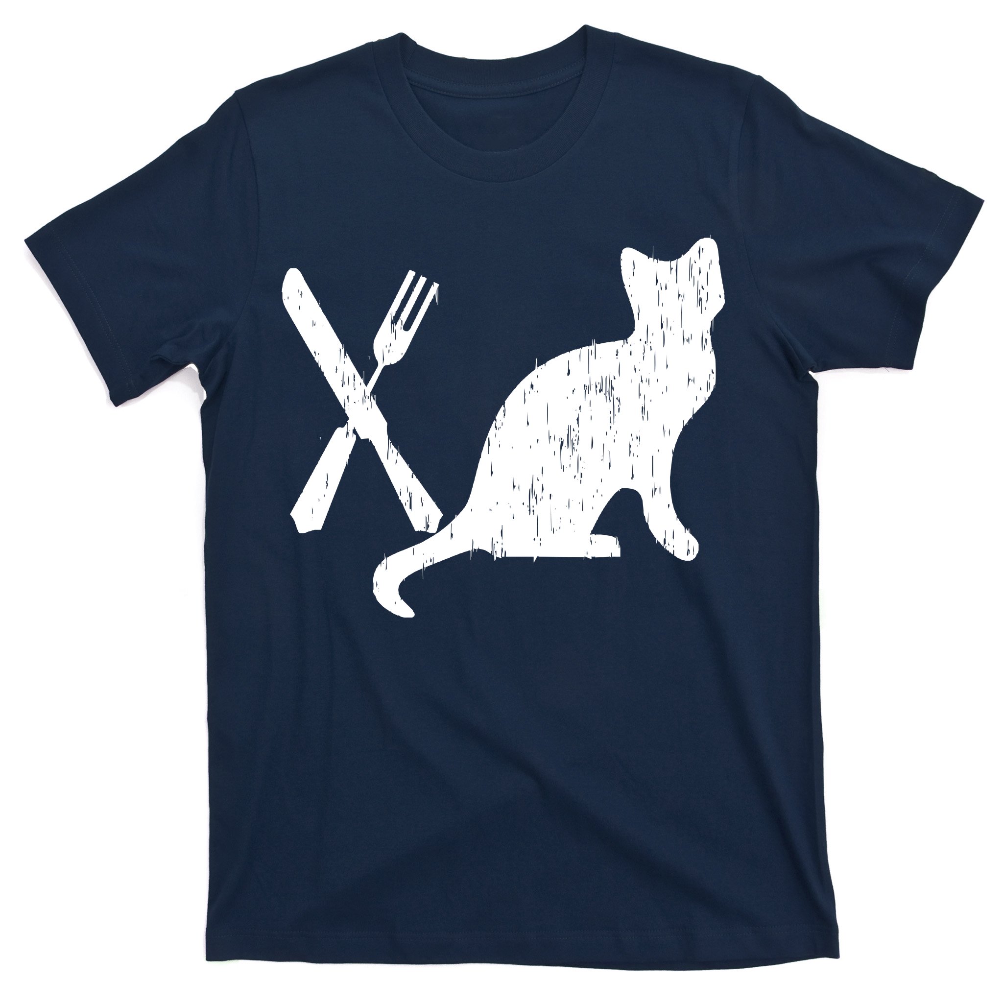 Retro Eat Pussy Funny Cat Spoon T-Shirt