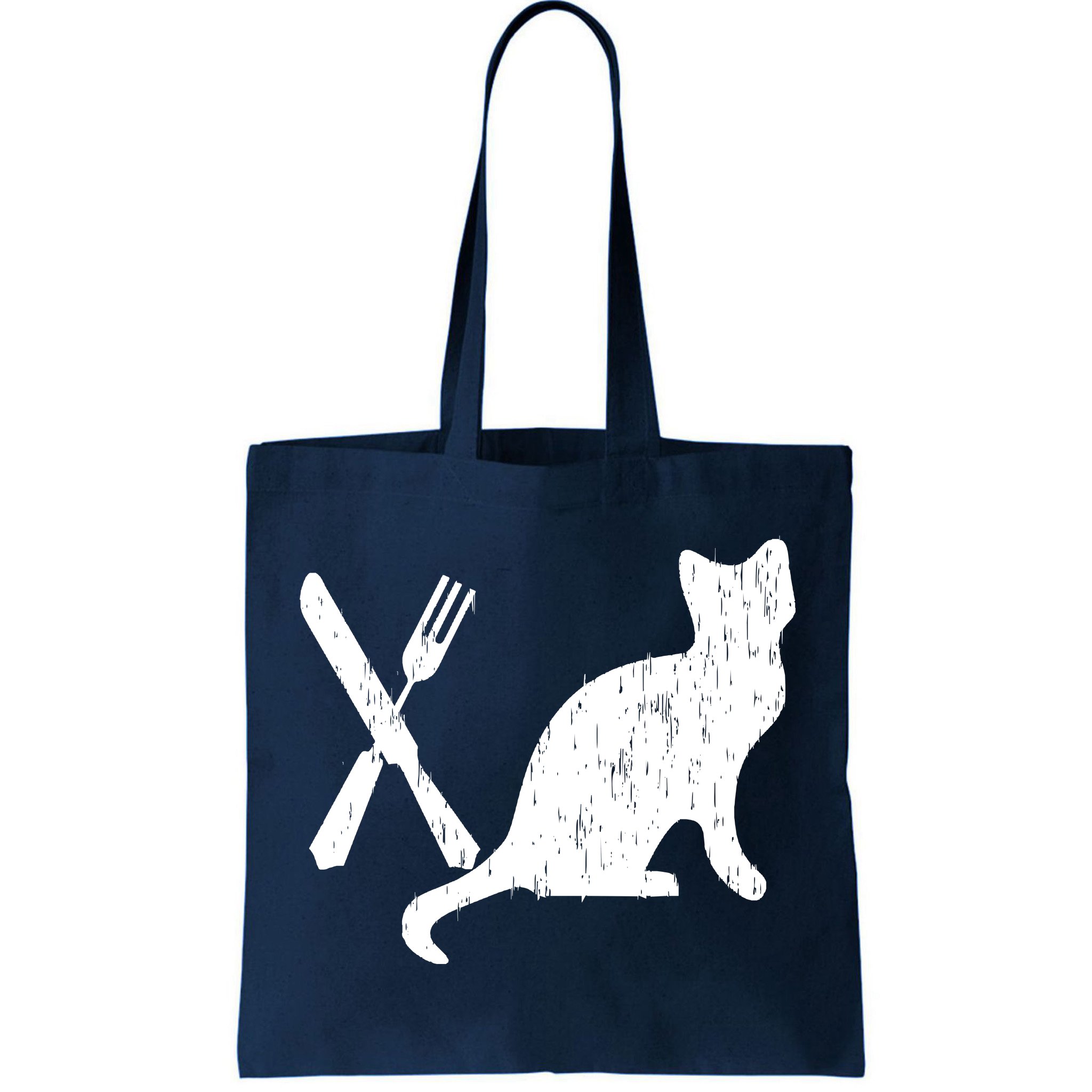 Retro Eat Pussy Funny Cat Spoon Tote Bag | TeeShirtPalace