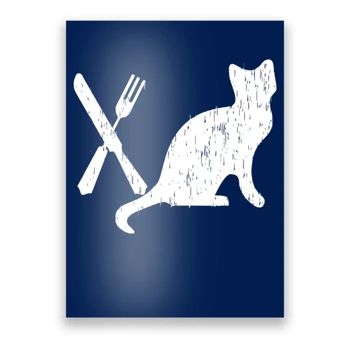 Retro Eat Pussy Funny Cat Spoon Poster