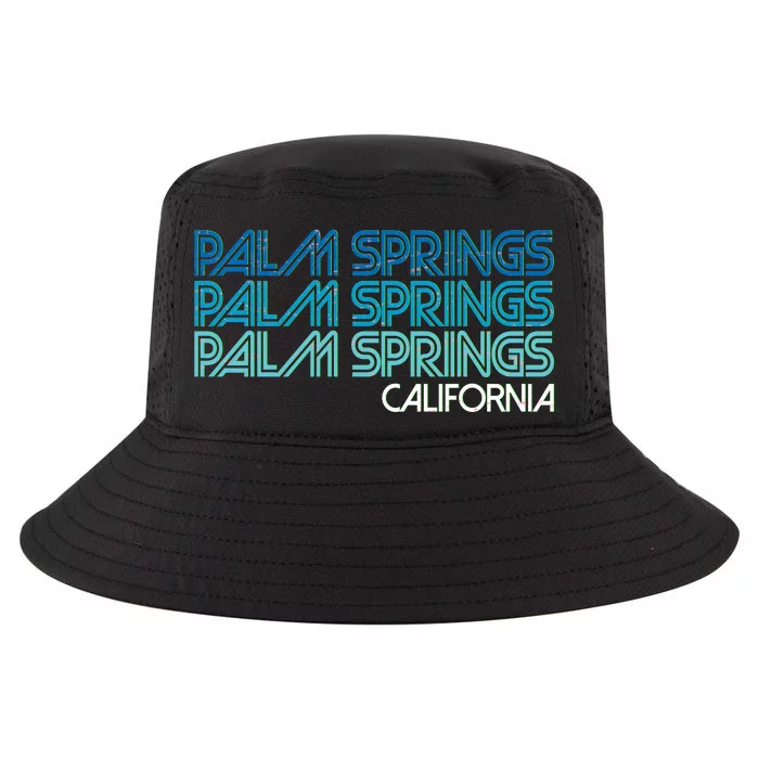 Retro Eighties Palm Springs California Cool Comfort Performance Bucket Hat