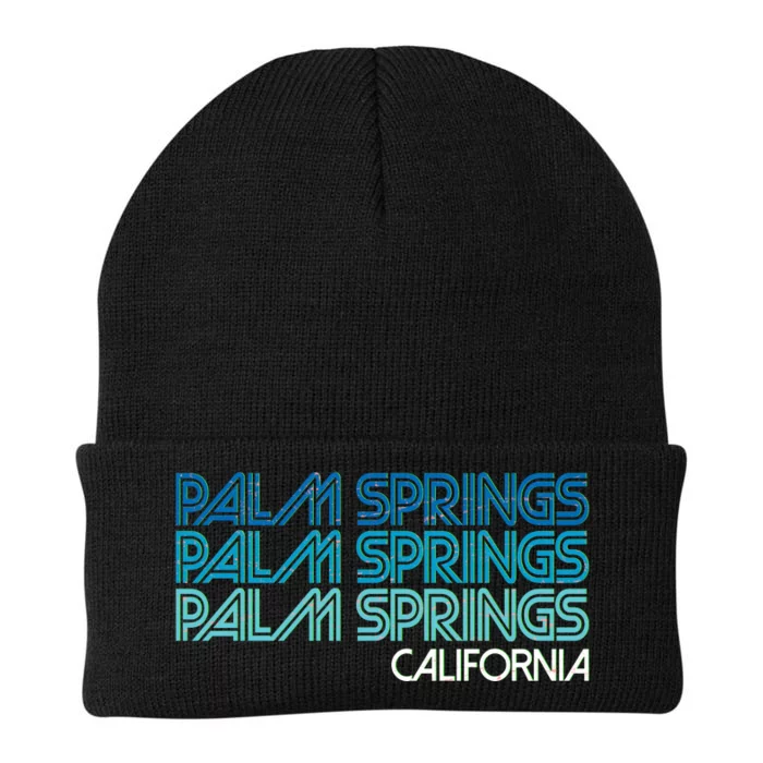 Retro Eighties Palm Springs California Knit Cap Winter Beanie