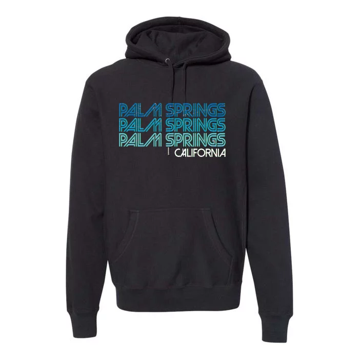 Retro Eighties Palm Springs California Premium Hoodie