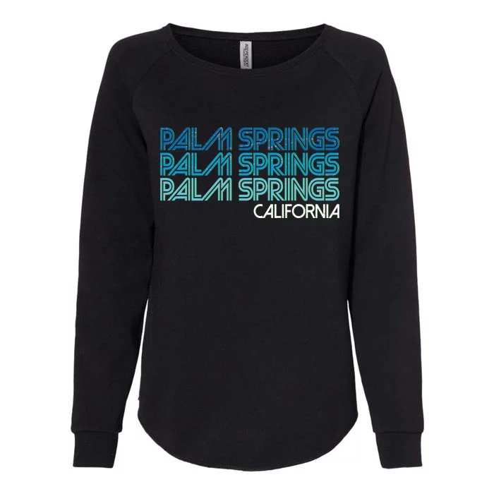 Retro Eighties Palm Springs California Womens California Wash Sweatshirt