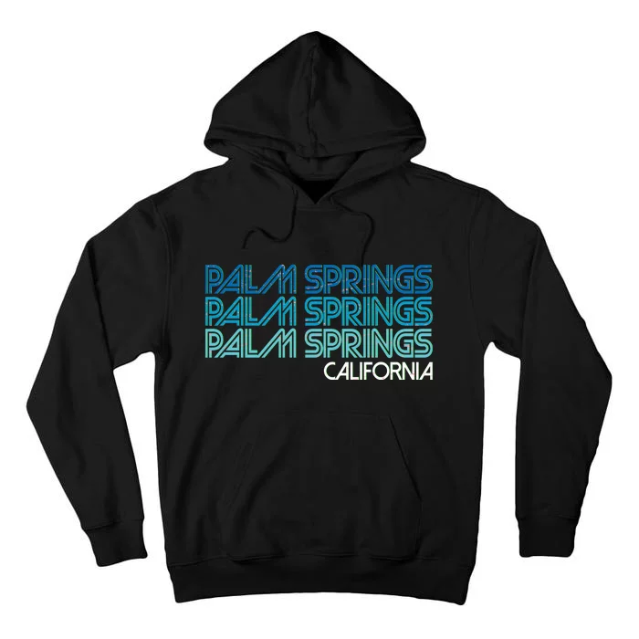 Retro Eighties Palm Springs California Tall Hoodie