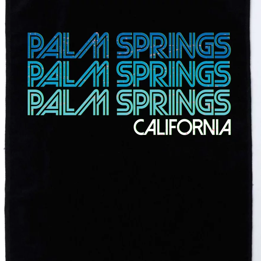 Retro Eighties Palm Springs California Platinum Collection Golf Towel