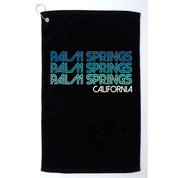 Retro Eighties Palm Springs California Platinum Collection Golf Towel