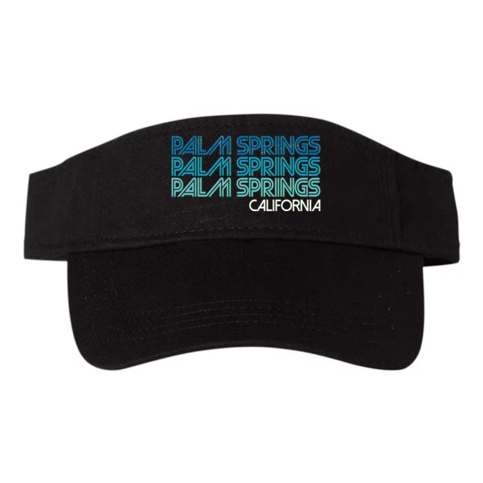 Retro Eighties Palm Springs California Valucap Bio-Washed Visor