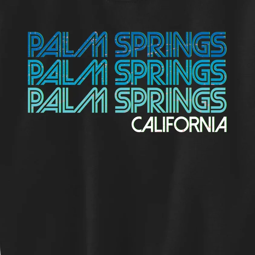 Retro Eighties Palm Springs California Kids Sweatshirt