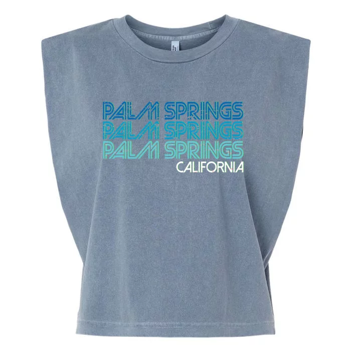 Retro Eighties Palm Springs California Garment-Dyed Women's Muscle Tee