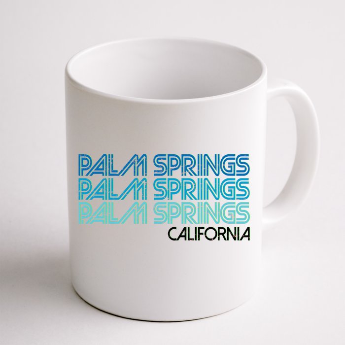 Retro Eighties Palm Springs California Front & Back Coffee Mug