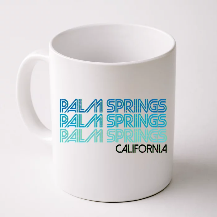 Retro Eighties Palm Springs California Front & Back Coffee Mug