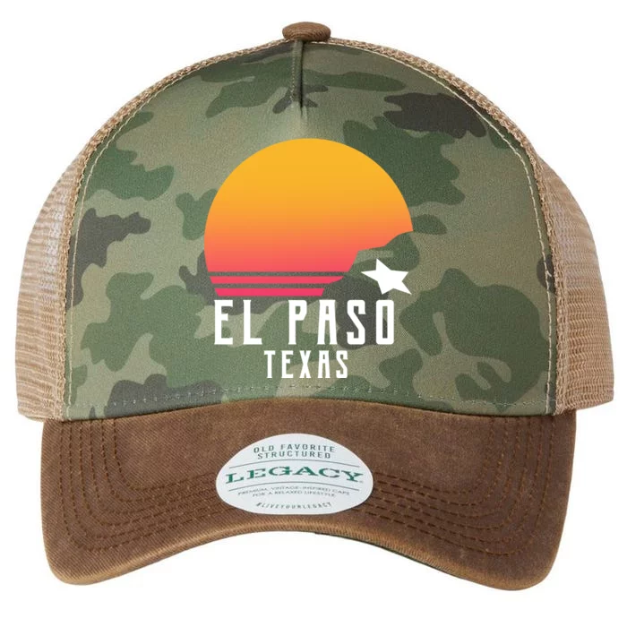 Retro El Paso Texas Sunset Legacy Tie Dye Trucker Hat