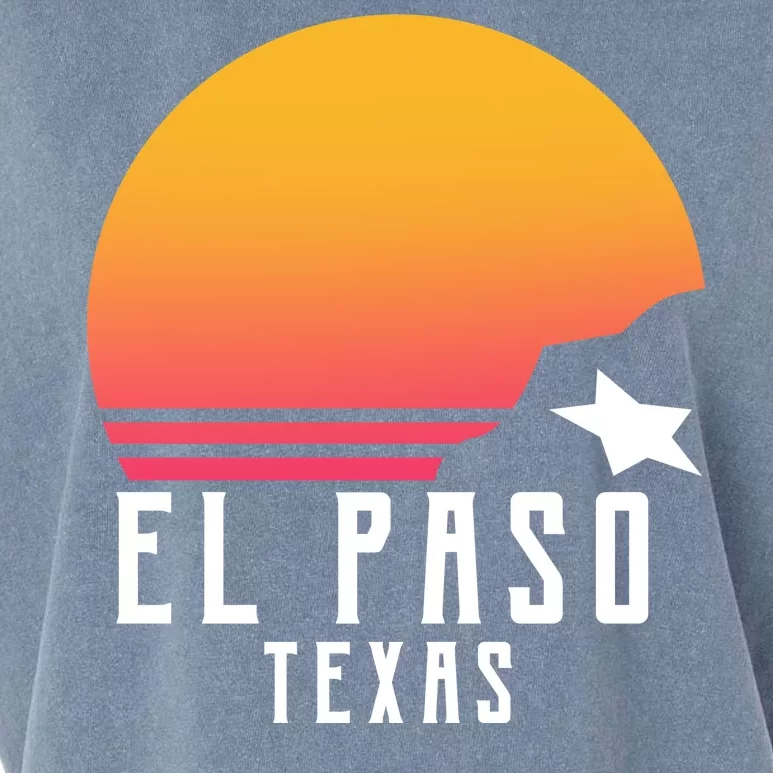 Retro El Paso Texas Sunset Garment-Dyed Women's Muscle Tee