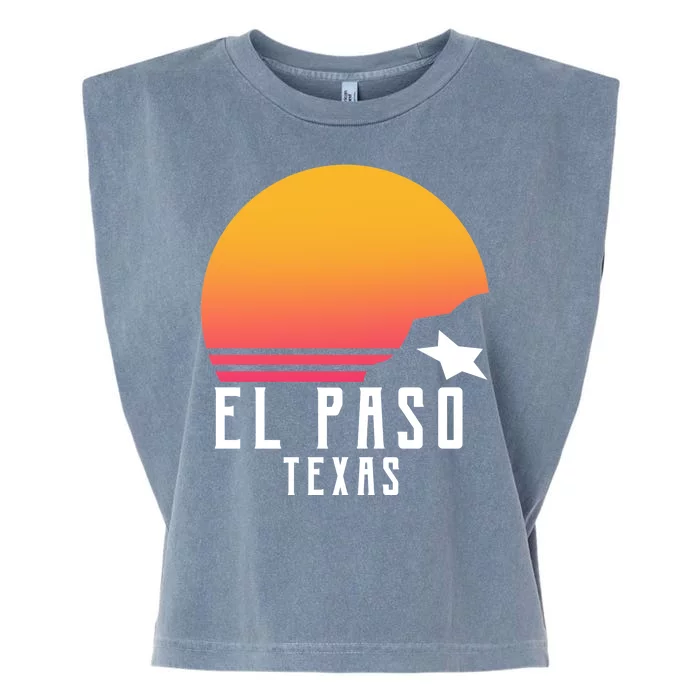 Retro El Paso Texas Sunset Garment-Dyed Women's Muscle Tee