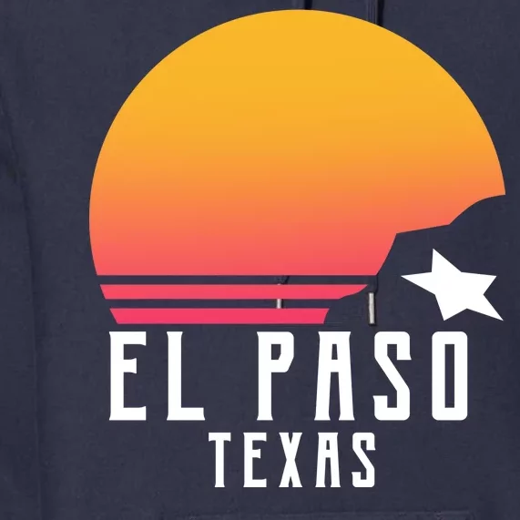 Retro El Paso Texas Sunset Premium Hoodie