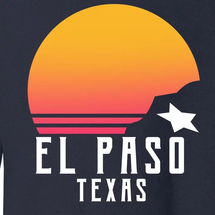 Retro El Paso Texas Sunset Toddler Sweatshirt