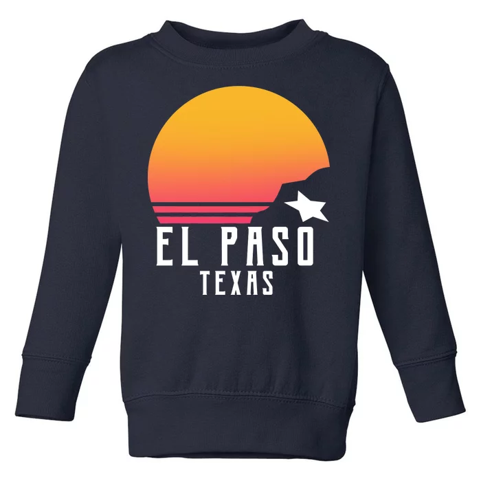 Retro El Paso Texas Sunset Toddler Sweatshirt