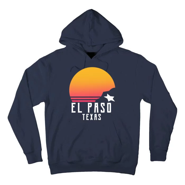 Retro El Paso Texas Sunset Tall Hoodie