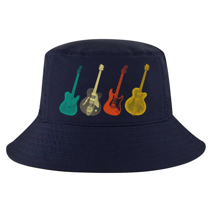 Retro Electric Guitar Cool Comfort Performance Bucket Hat