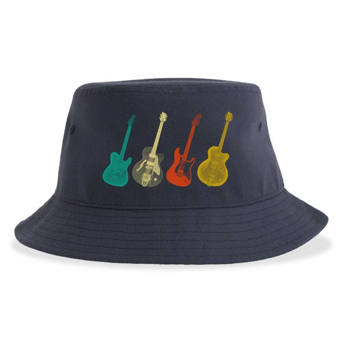 Retro Electric Guitar Sustainable Bucket Hat