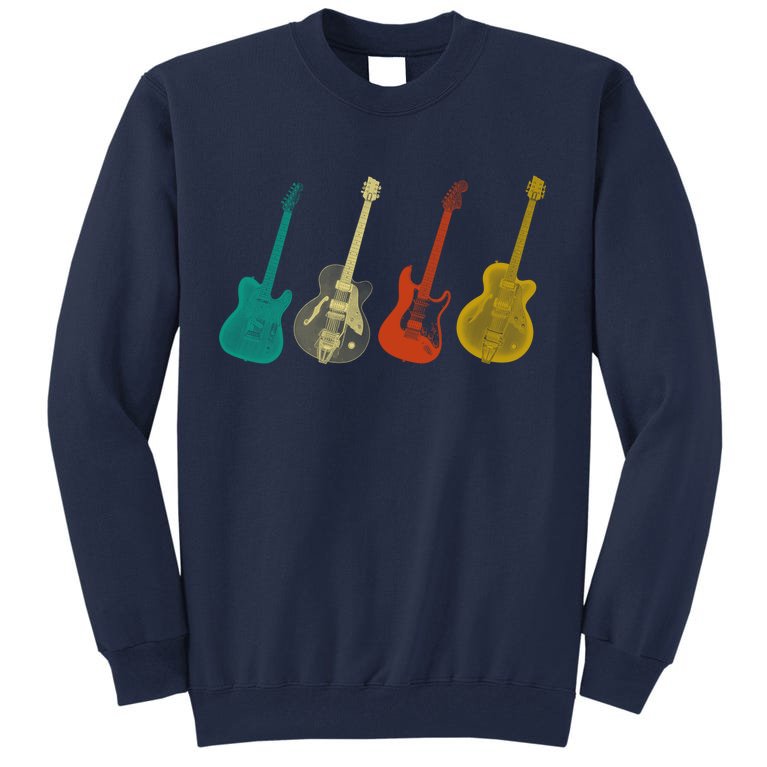 Retro Electric Guitar Tall Sweatshirt