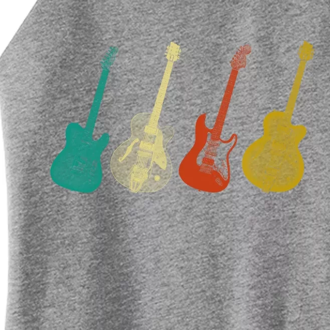 Retro Electric Guitar Women’s Perfect Tri Rocker Tank