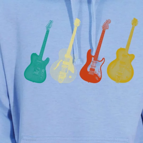 Retro Electric Guitar Unisex Surf Hoodie