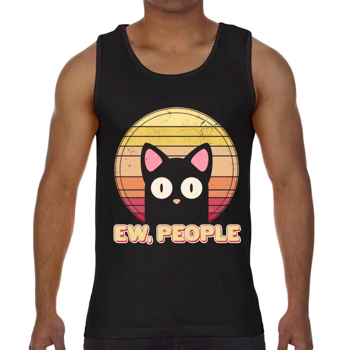 Retro Ew People Funny Cat Comfort Colors® Tank Top