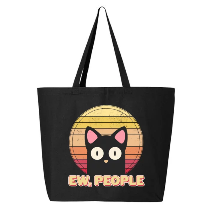 Retro Ew People Funny Cat 25L Jumbo Tote